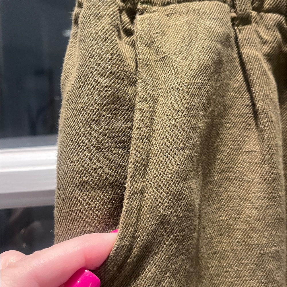 ABLE Olive Green Charlie Comfort Pants Sz 6 - Picture 4 of 5